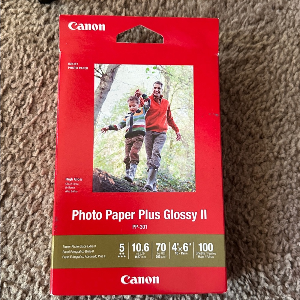 Canon Red Photo Paper Plus Glossy II